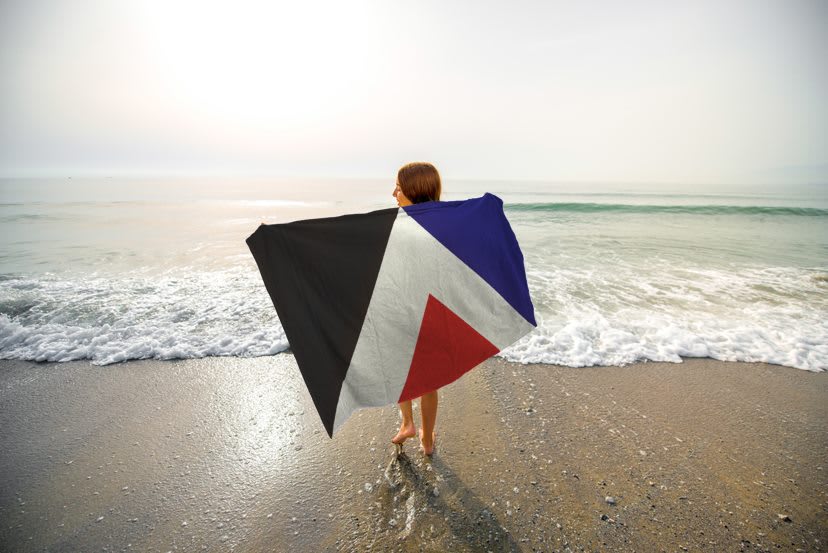 Red Peak Beach Towel